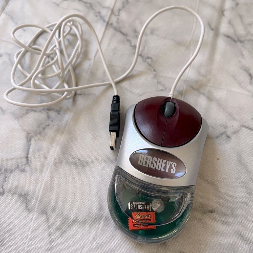 SOLD❣️❣️ RARE Vintage Hersheys Computer Optical Mouse Usb wire